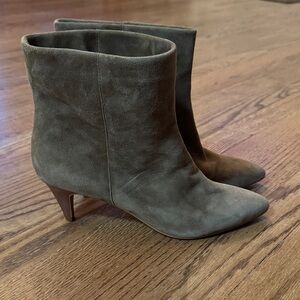 Dolce Vita Suede Heeled Boots - Gray